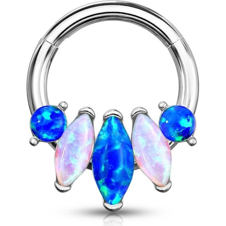 Ring Marquise Cut 5 Opal Clicker