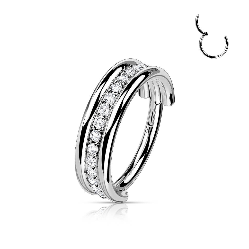 Titanium Ring Zirconia Clicker