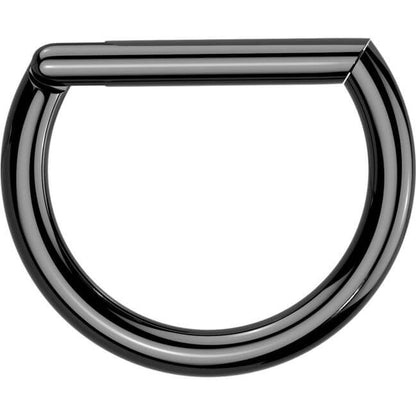 Titane Anneau Or argent noir Segment