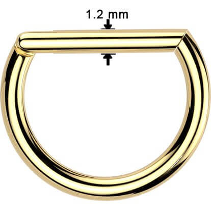 Titanio Anillo Oro plata negro Segment