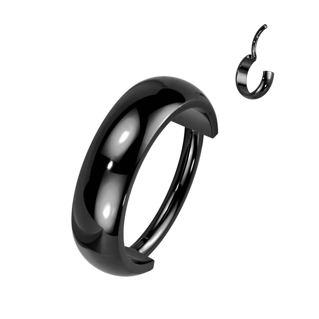 Titanium Ring Dome Curved Clicker