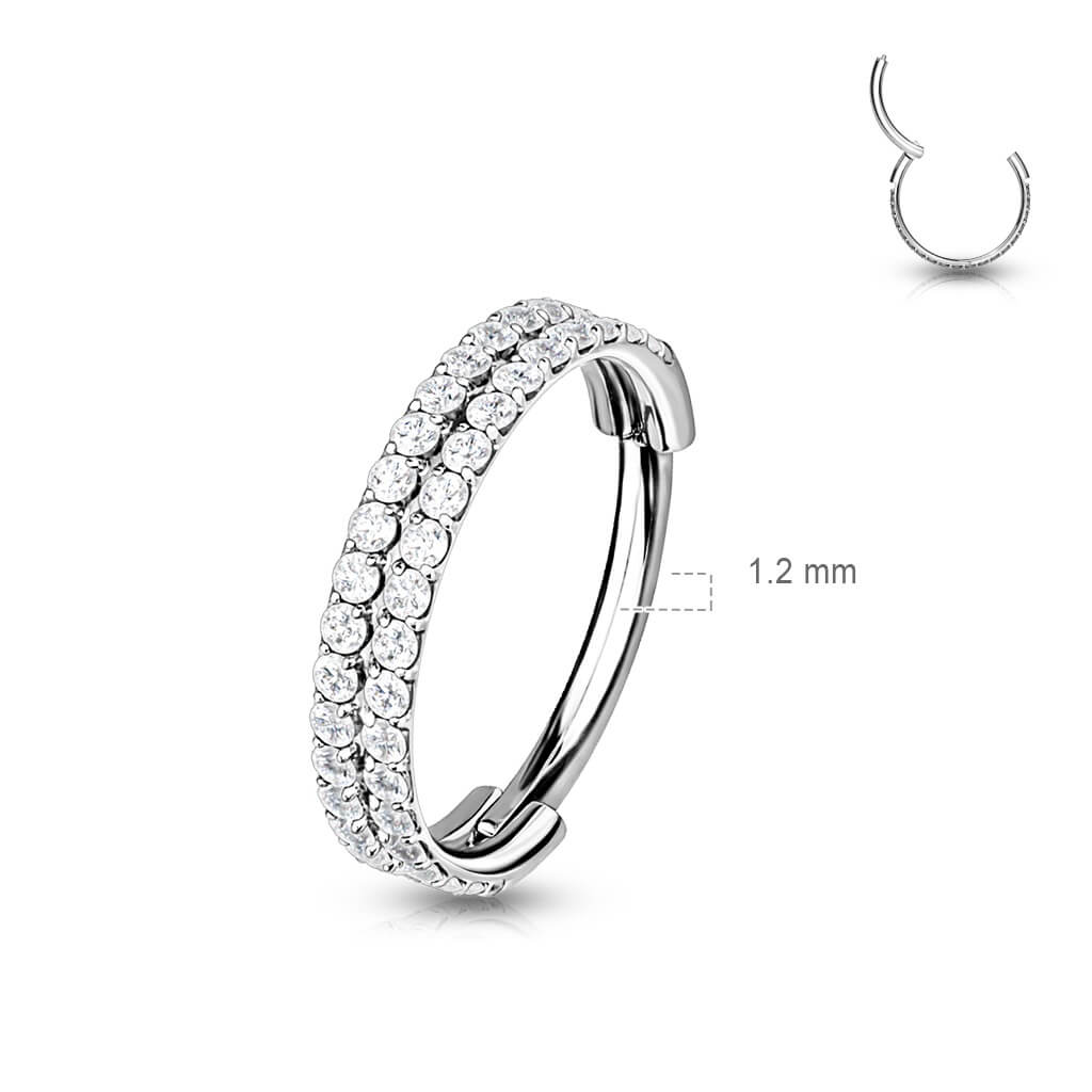 Titanium Ring Zirconia Clicker