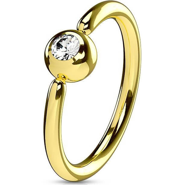 Anillo Bola Circonita Flexible