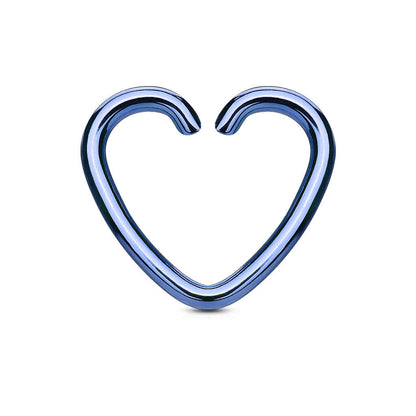 Anello Piercing  Cuore  Pieghevole