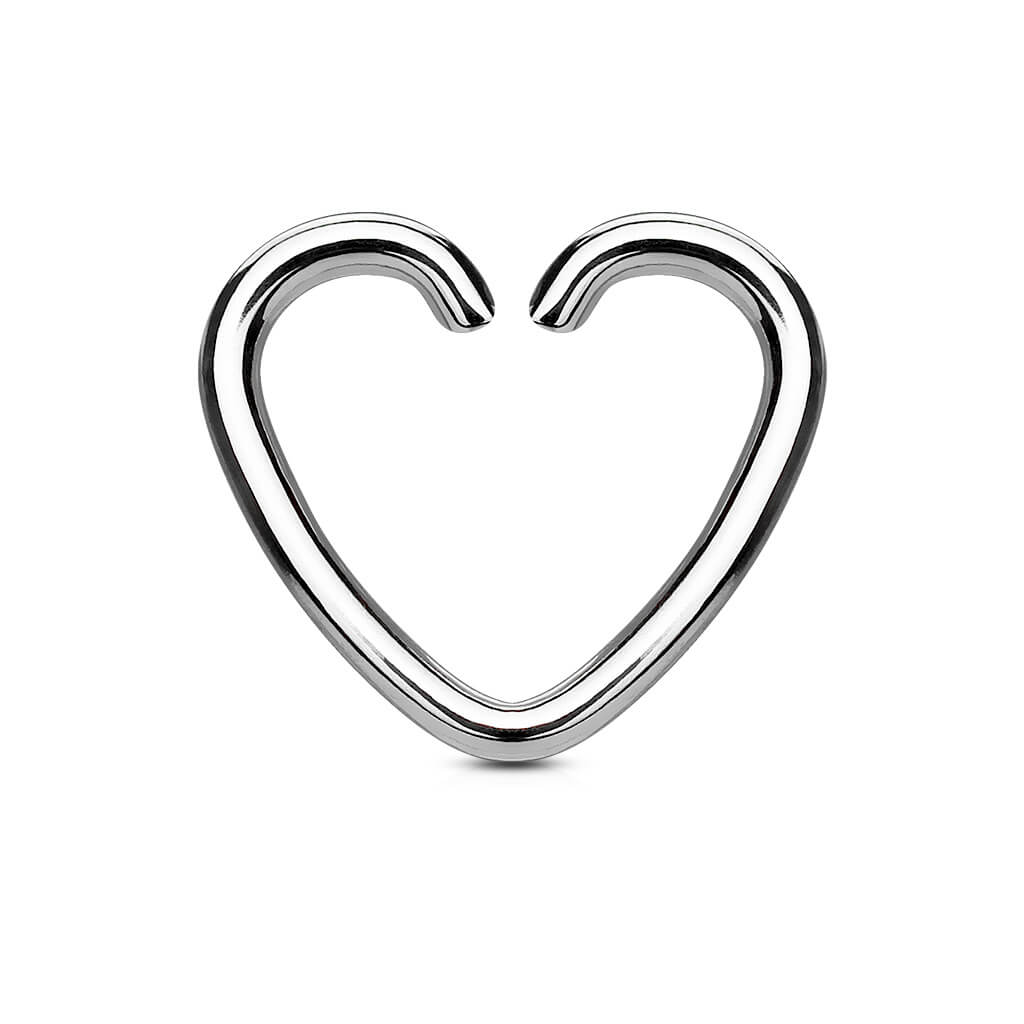 Anello Piercing  Cuore  Pieghevole