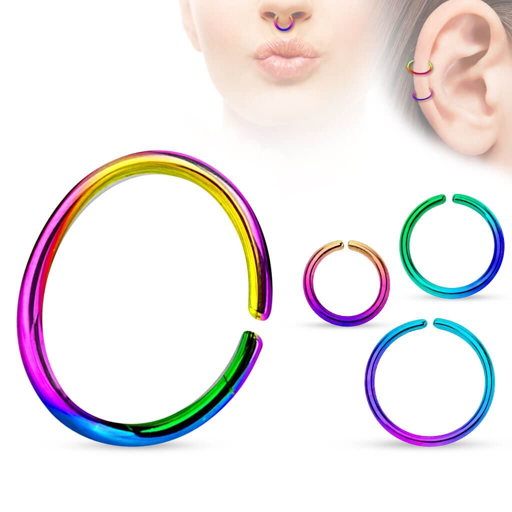 Anello Piercing Multicolor Pieghevole