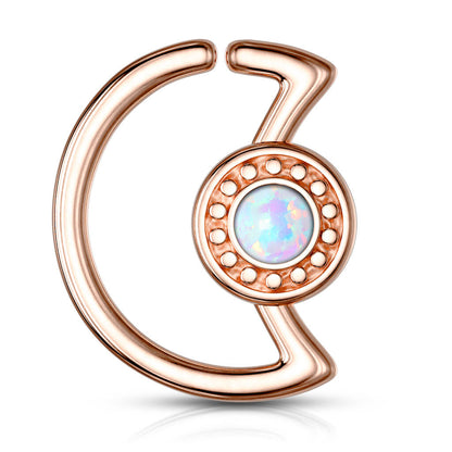 Ring Moon Opal Bendable