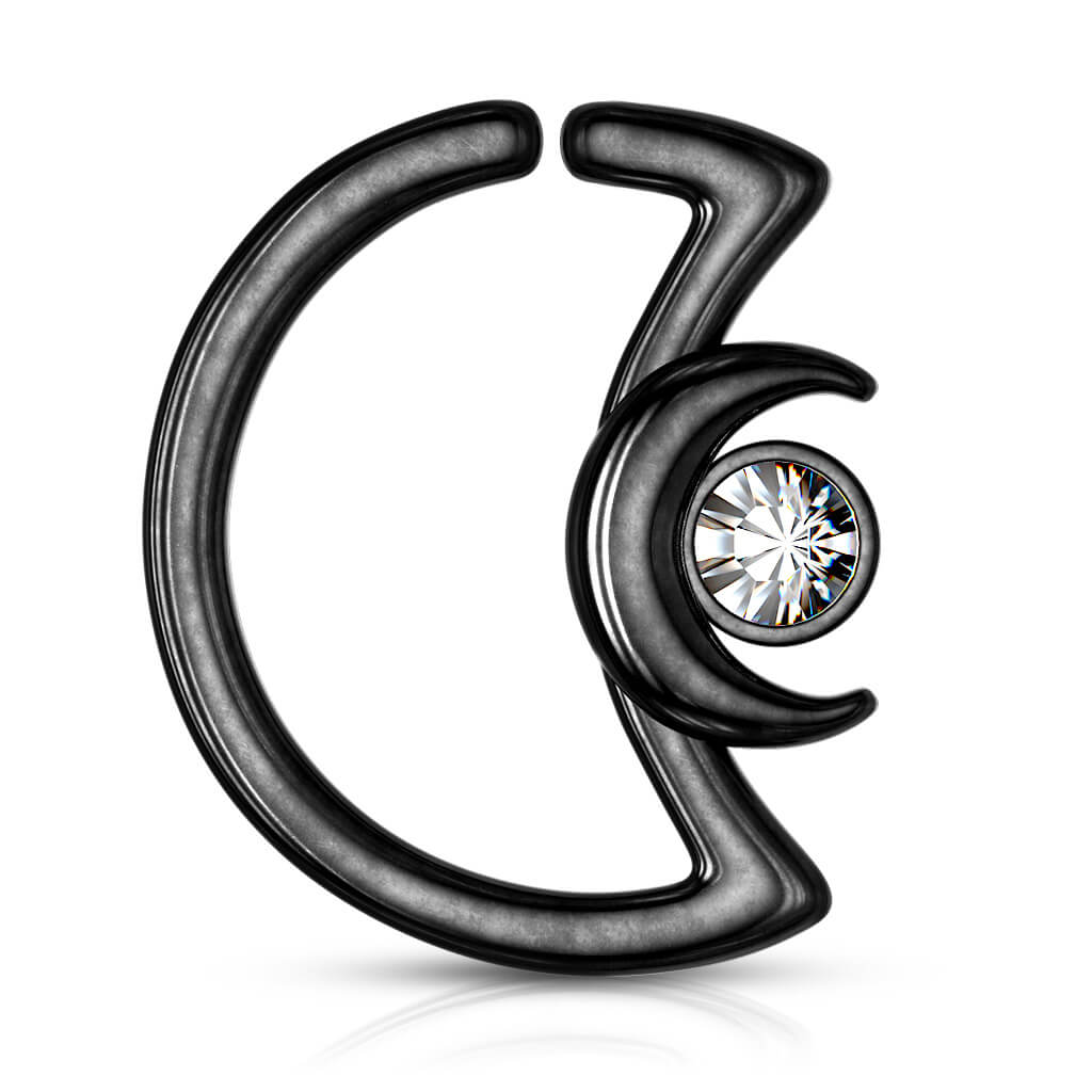 Ring Moon Zirconia Bendable