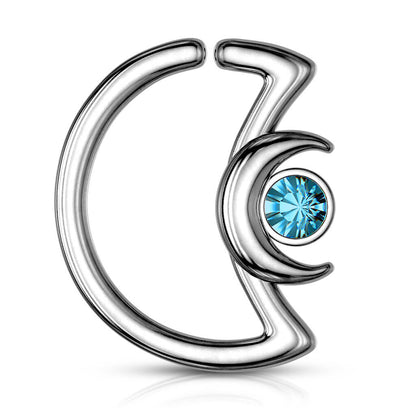 Ring Moon Zirconia Bendable