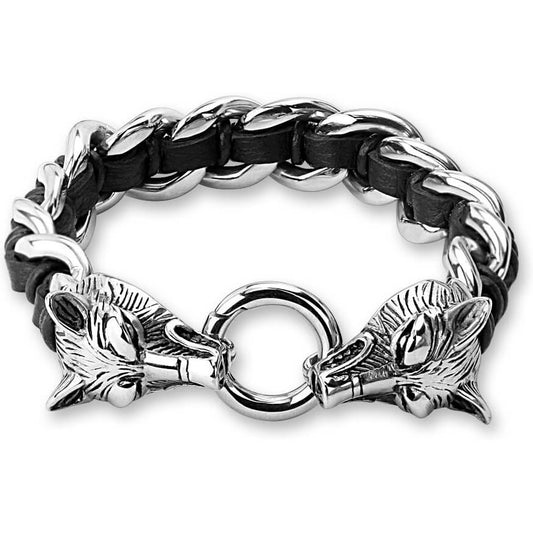 Bracelet Chaîne Loup Argent