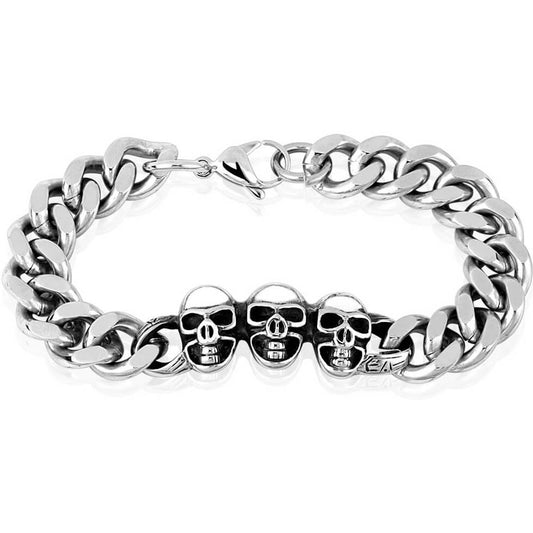 Skulls Chain Silver