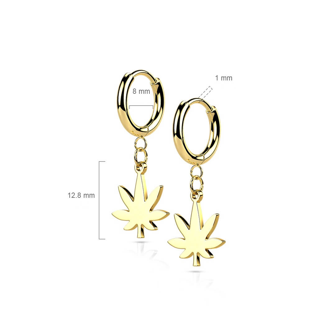 Hemp Leaf dangle Clicker