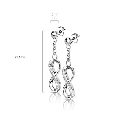 Bouton d'Oreille Pendentif Infini