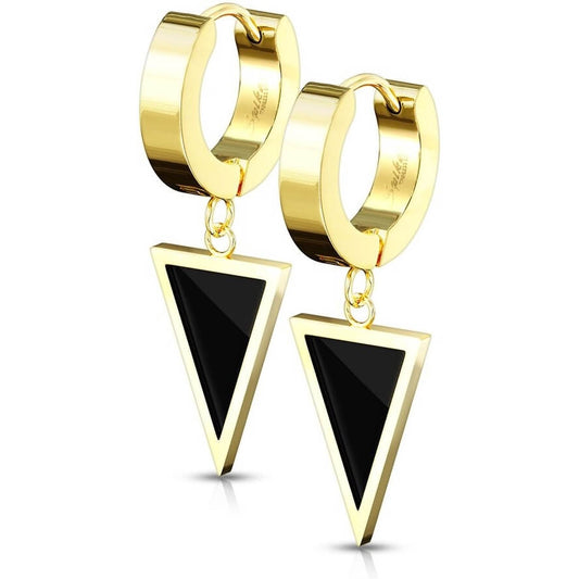 Boucle d'Oreille Pendentif Triangle Cliqueur