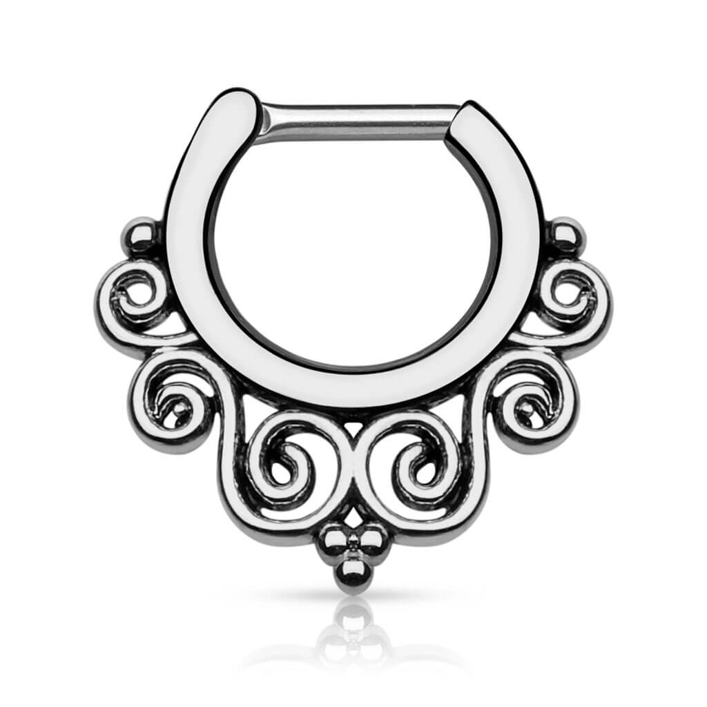 Septum Clicker Tribal PVD Cliqueur