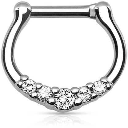 Septum Piercing Clicker Zirconia Clicker