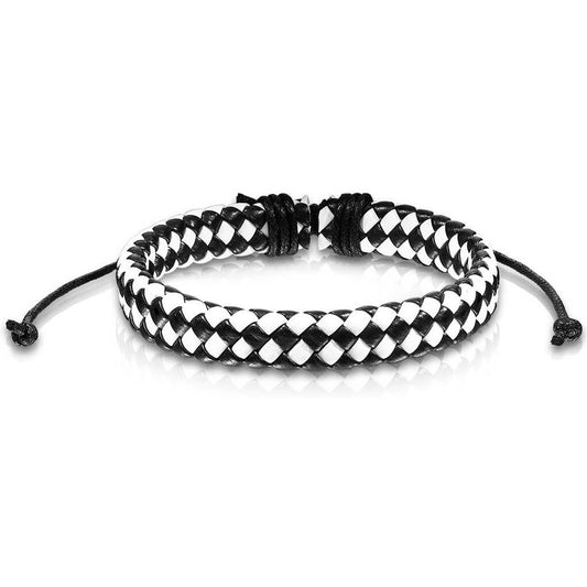 Bracelet Damier Noir Blanc