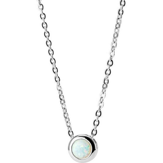 Collier Bille Zircone Argent