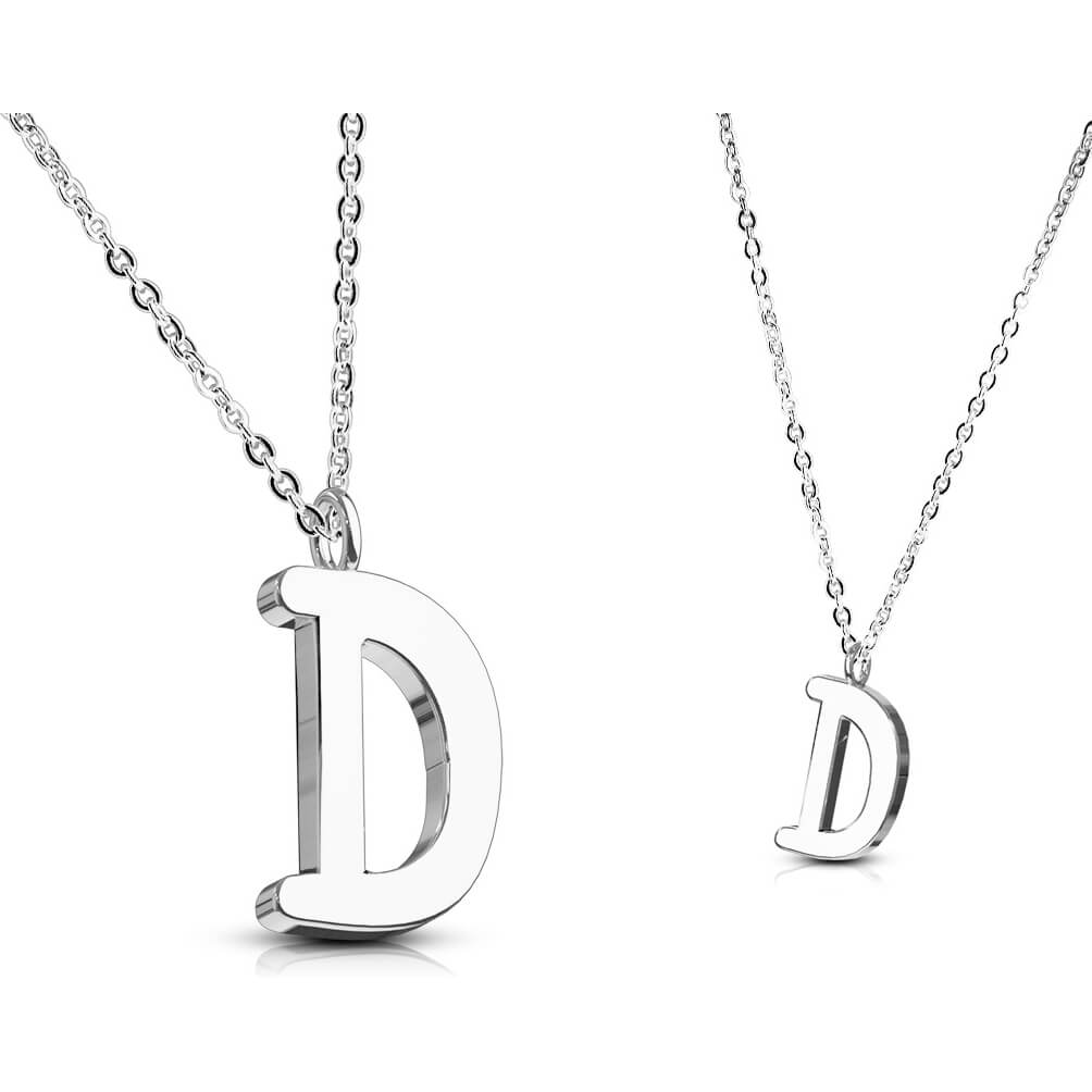 Collier Lettres A-Z Argent