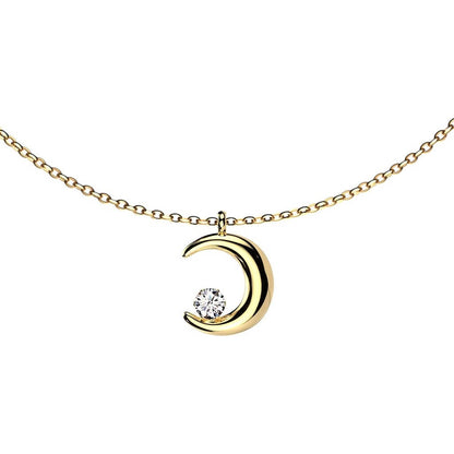 moon pendant zirconia