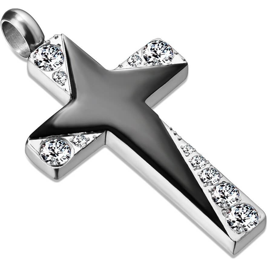 Cross Zirconia Silver