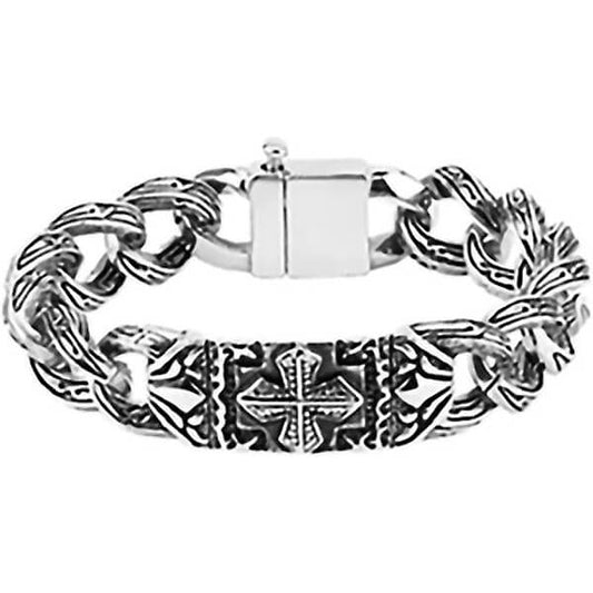 Celtic Cross Chain Silver