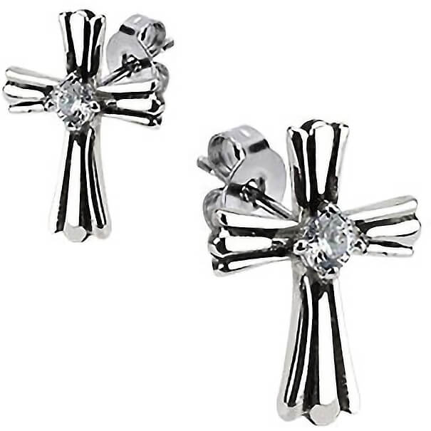 Cross Zirconia Silver