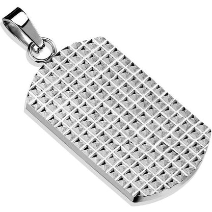 Dog Tag Pyramids Silver