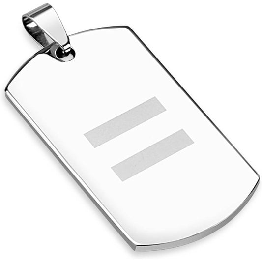 Dog Tag Equality Silver