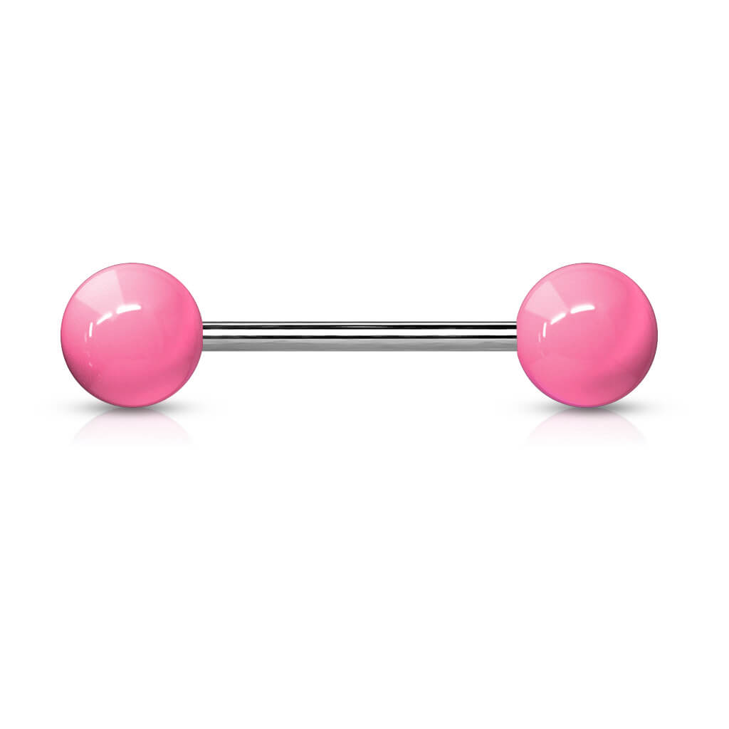 Titanium Barbell Acrylic Ball