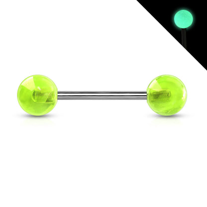 Titan Barbell Acryl Kugel Glow in the Dark