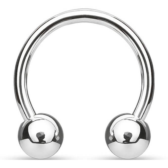 Titanium Horseshoe Ball Silver