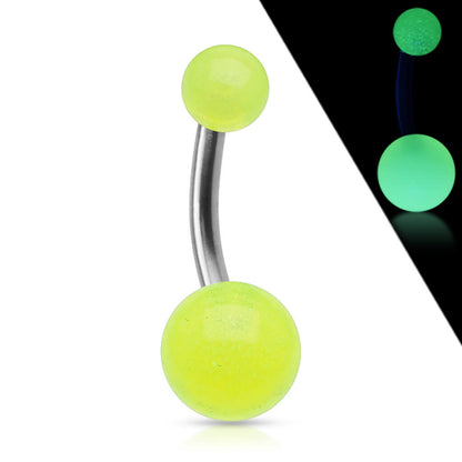 Titan Bauchnabelpiercing Acryl Kugel Glow in the Dark