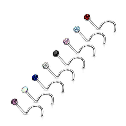 Titanium Nose Screw Zirconia Round