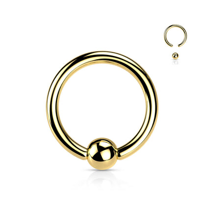 Titanium Ring Ball Captive Bead