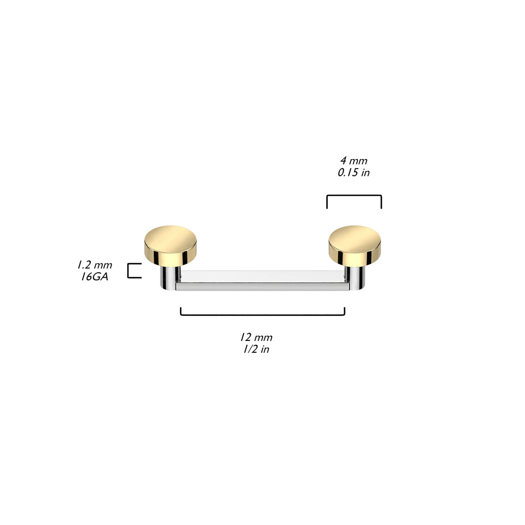 Surface Barbell Rund Flach Innengewinde