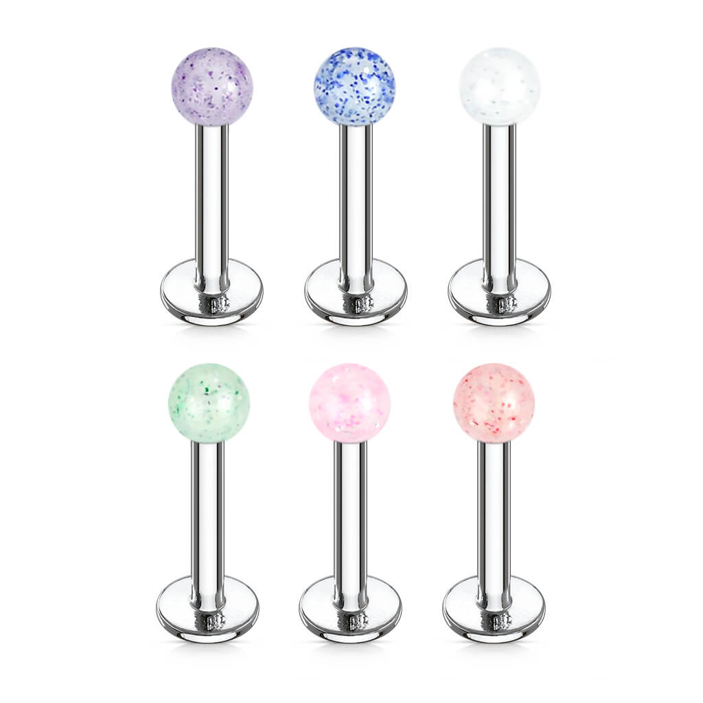 Labret Acryl Glitzer Kugel