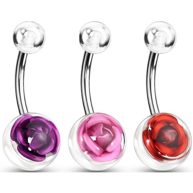 Bauchnabelpiercing Rose