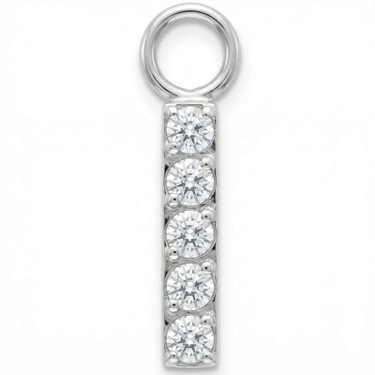 Titanium Attachment Five Stone Vertical Bar