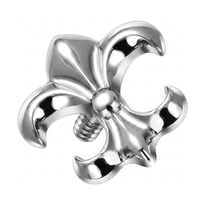 Titanium Top Fleur de Lis Internally Threaded