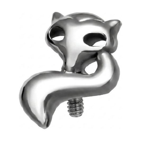 Titanium Top Curled Tail Fox Internally Threaded
