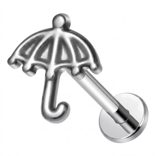 Titanium Labret Umbrella Internally Threaded